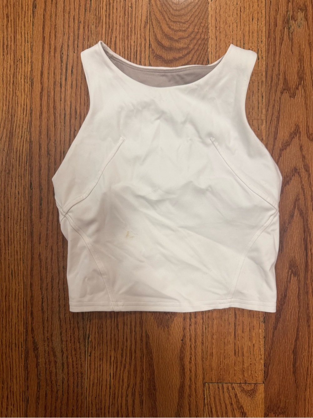 lululemon athletica White Cropped Performance Tank